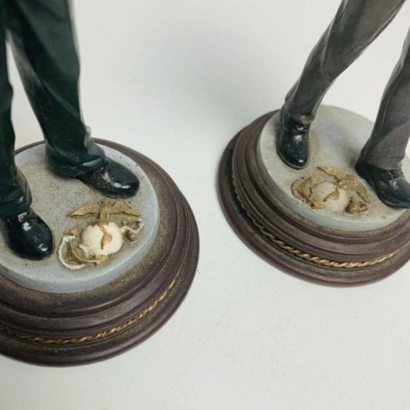 Vintage American Heroes Mini Figurine Lot Of 2 Semper Fi New Crop VANMARK 6” - Picture 8 of 10